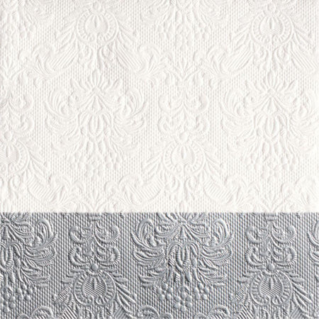 Guardanapo Decoupage Elegance Dip Silver 13311151 Ambiente com 2 peças - Palácio da Arte