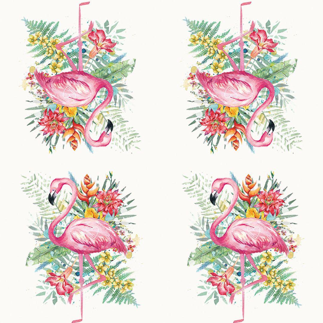 Guardanapo Decoupage Flamingo Tropical 13317230 Ambiente com 2 peças - Palácio da Arte