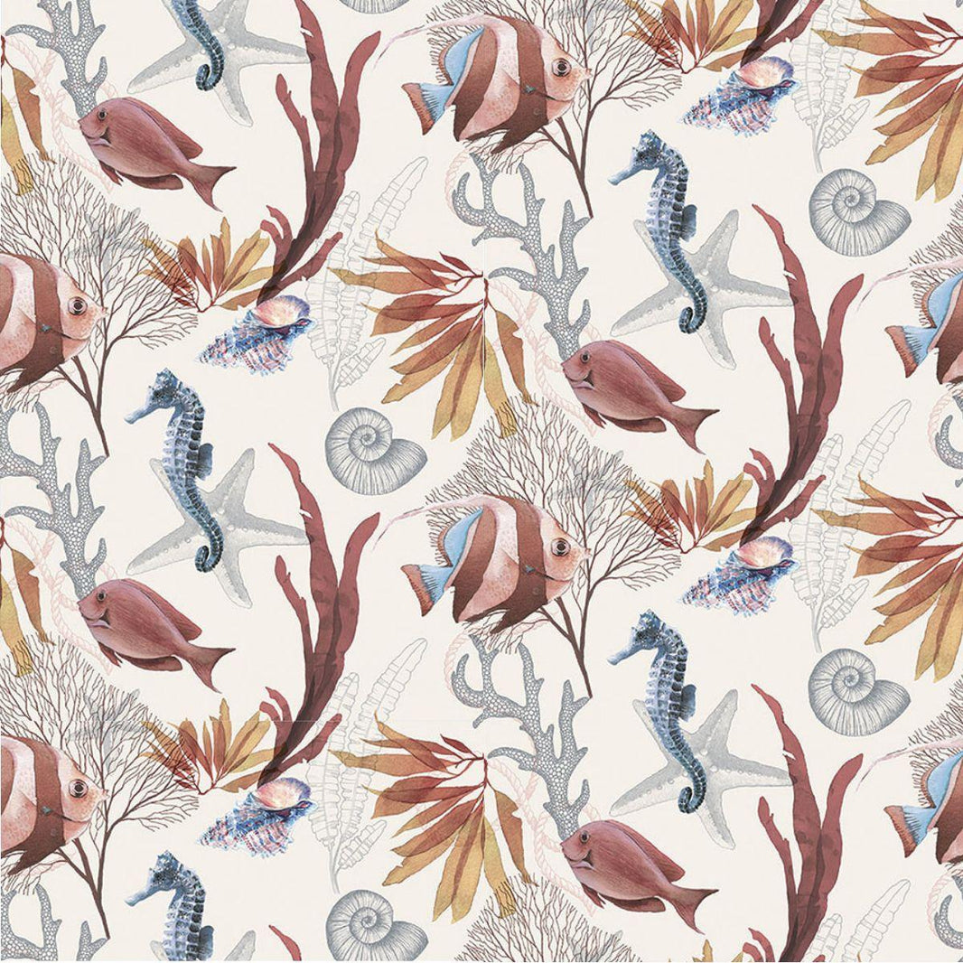 Guardanapo Decoupage Fundo do Mar Cavalo Marinho 13317420 Ambiente com 2 peças - Palácio da Arte
