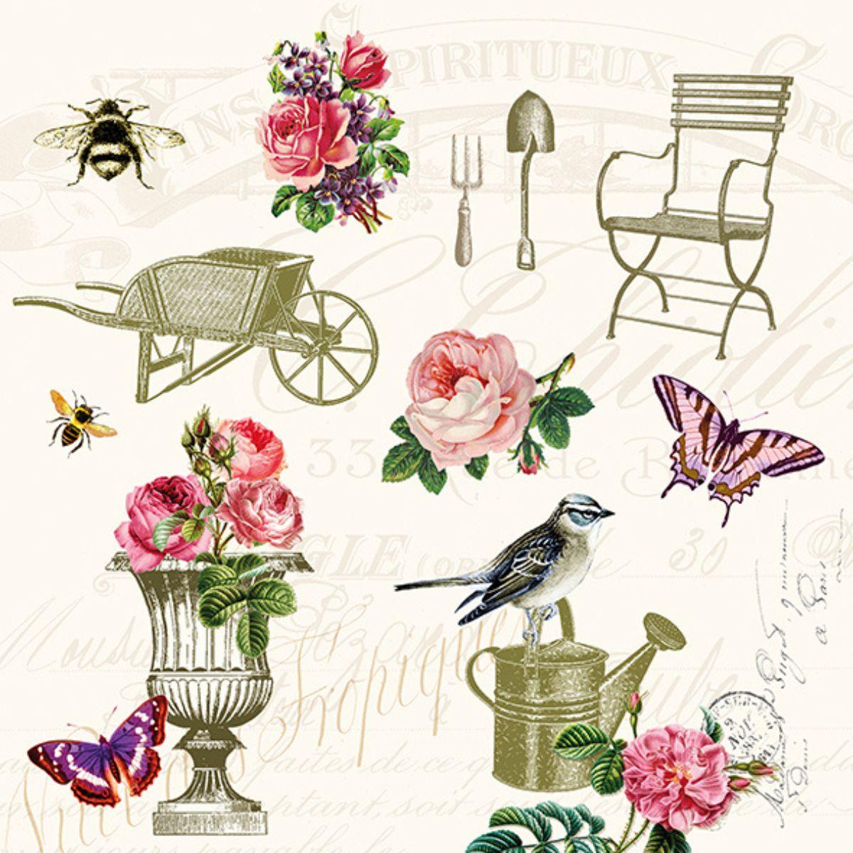 Guardanapo Decoupage Garden Spirit 13316115 Ambiente com 2 peças - Palácio da Arte