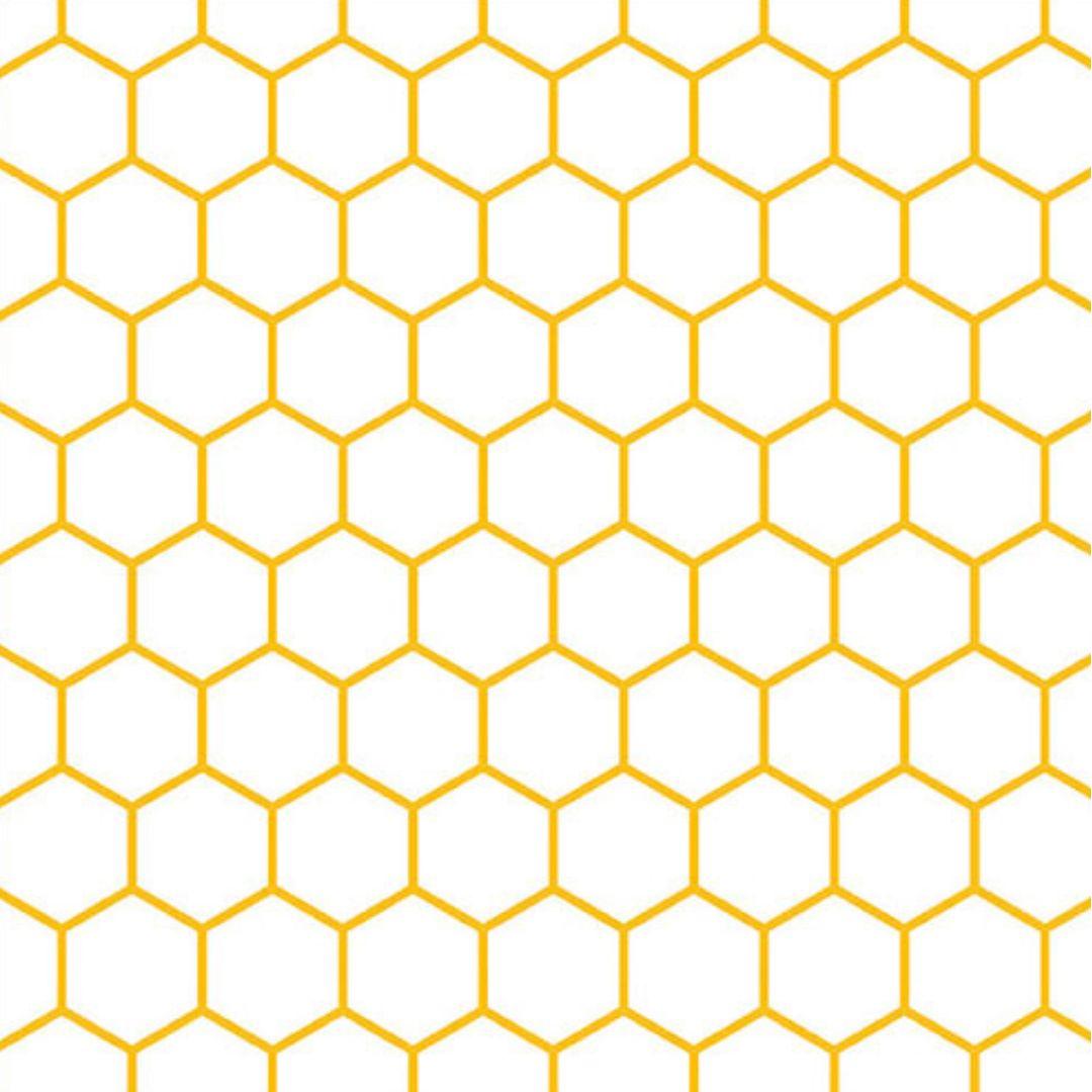 Guardanapo Decoupage Hexagonal Amarelo 13317600 Ambiente com 2 peças - Palácio da Arte