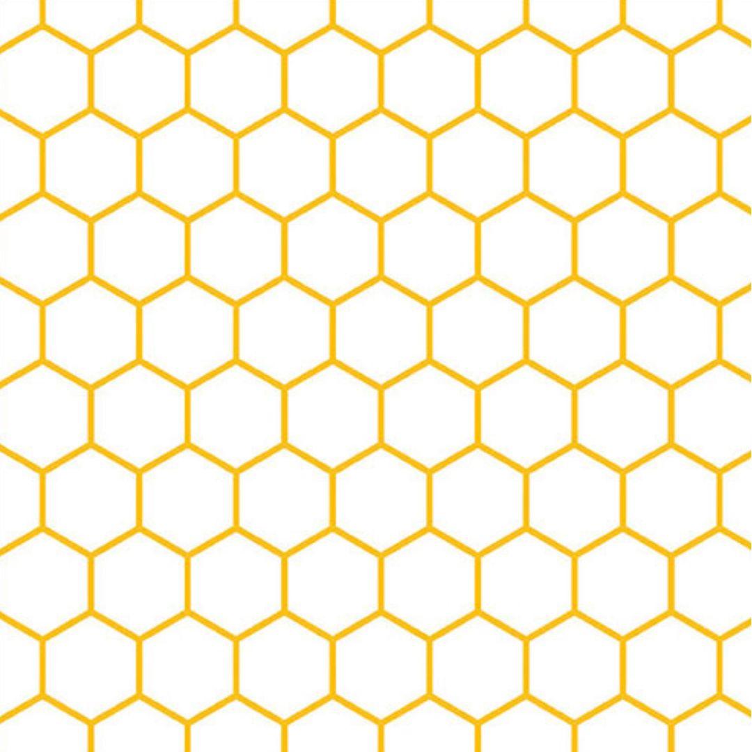 Guardanapo Decoupage Hexagonal Amarelo 13317600 Ambiente com 2 peças - Palácio da Arte