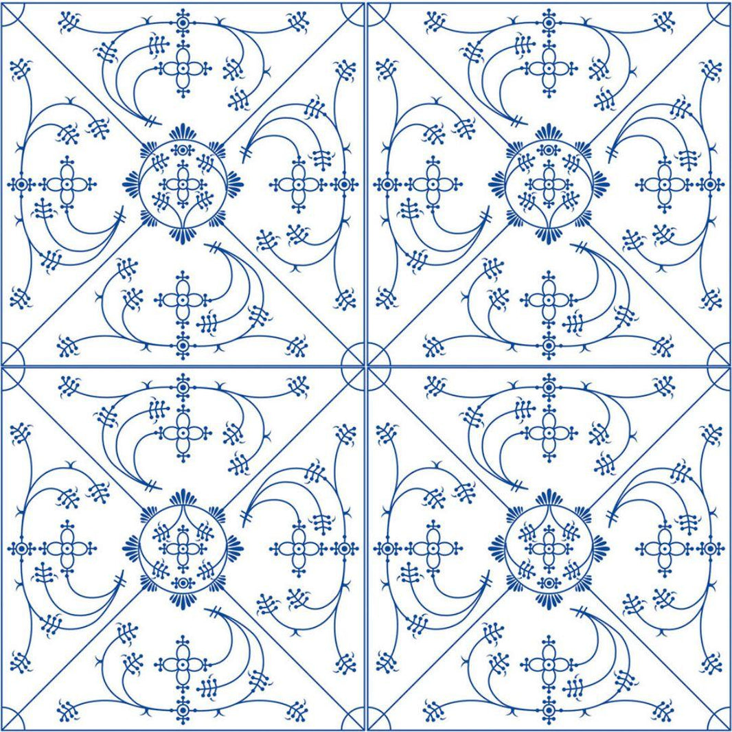 Guardanapo Decoupage Indisch Blau 13307275 Ambiente com 2 peças - Palácio da Arte