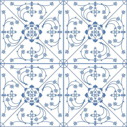Guardanapo Decoupage Indisch Blau 13307275 Ambiente com 2 peças - Palácio da Arte