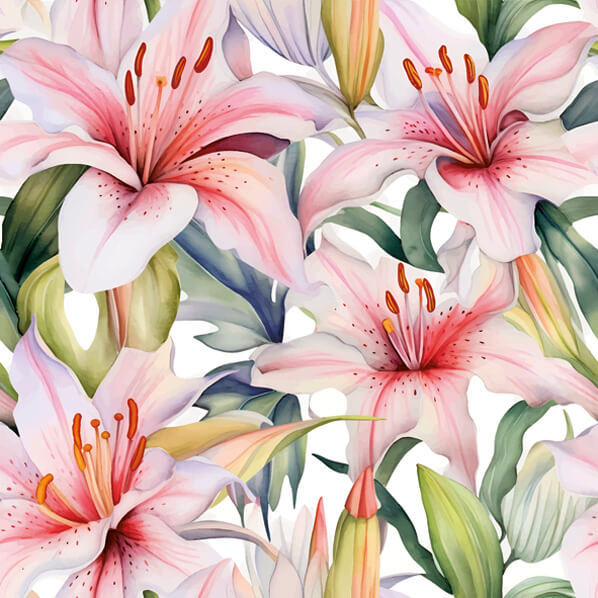 Guardanapo Decoupage Litoarte G3-059 Lírios Rosa - Palácio da Arte