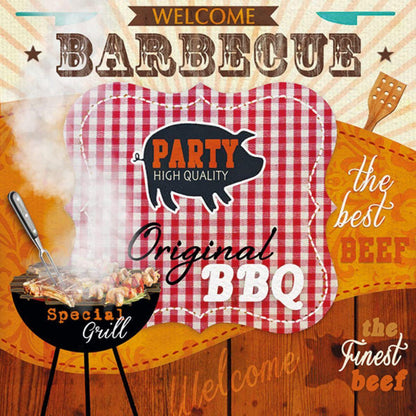 Guardanapo Decoupage Original Barbecue 13313185 Ambiente com 2 peças - Palácio da Arte