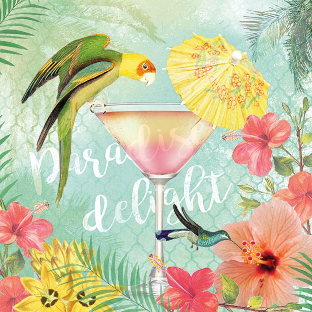 Guardanapo Decoupage Paradise Delight 13311490 Ambiente com 2 peças - Palácio da Arte