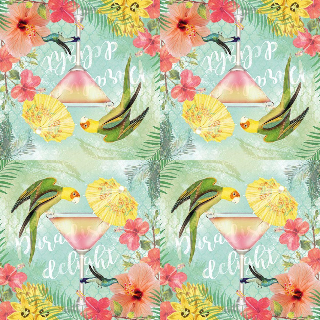 Guardanapo Decoupage Paradise Delight 13311490 Ambiente com 2 peças - Palácio da Arte