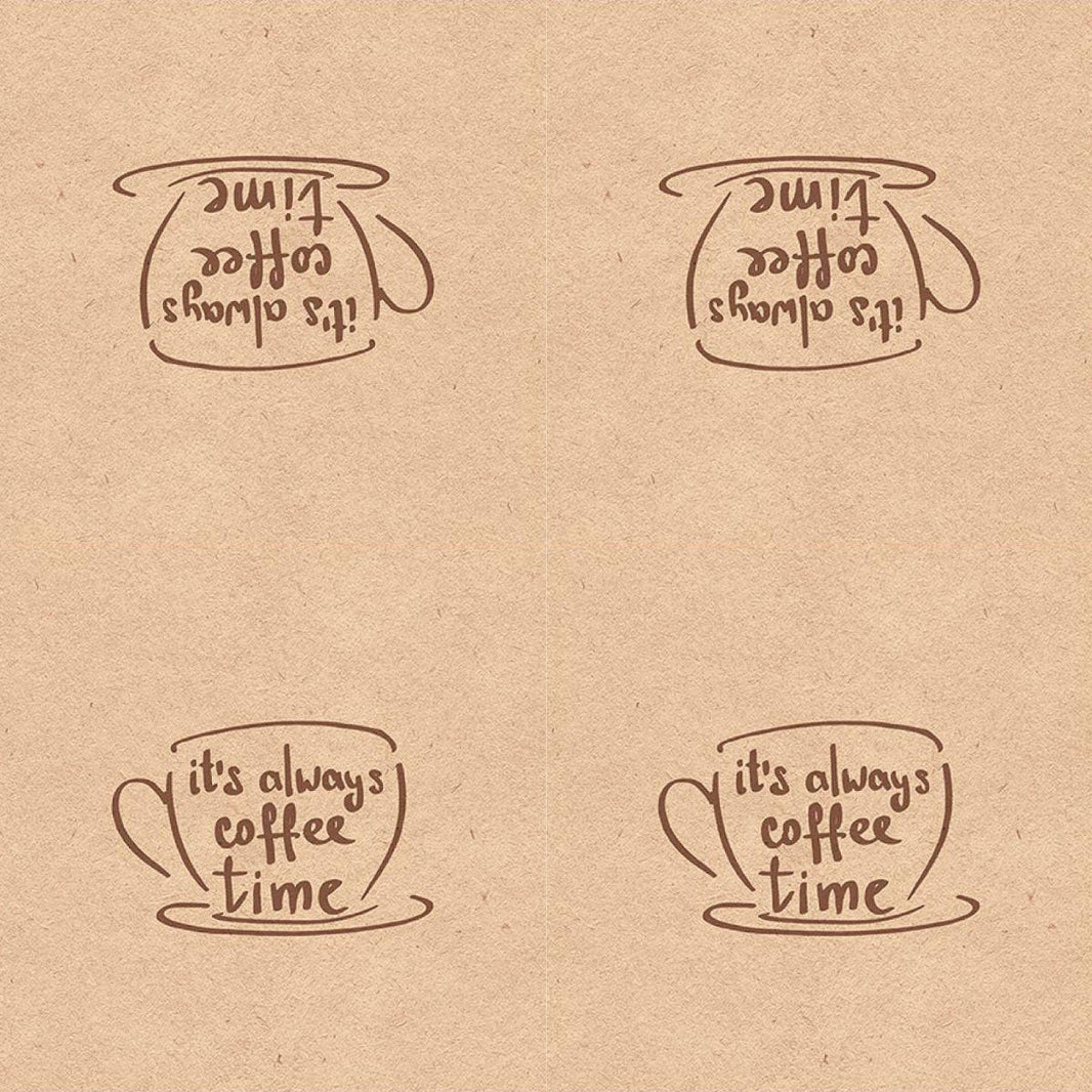 Guardanapo Decoupage Reciclado Always Coffee 13315175 Ambiente com 2 peças - Palácio da Arte