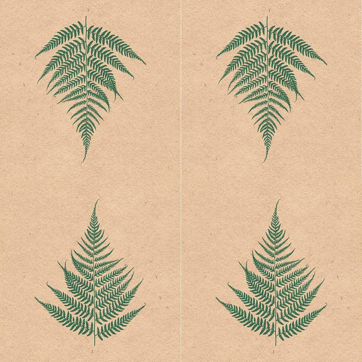 Guardanapo Decoupage Reciclado Fern Leaf 13315205 Ambiente com 2 peças - Palácio da Arte