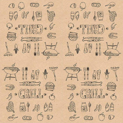 Guardanapo Decoupage Reciclado Grill Nature 13316251 Ambiente com 2 peças - Palácio da Arte