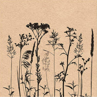 Guardanapo Decoupage Reciclado Herbs and Flowes Black 13315210 Ambiente com 2 peças - Palácio da Arte