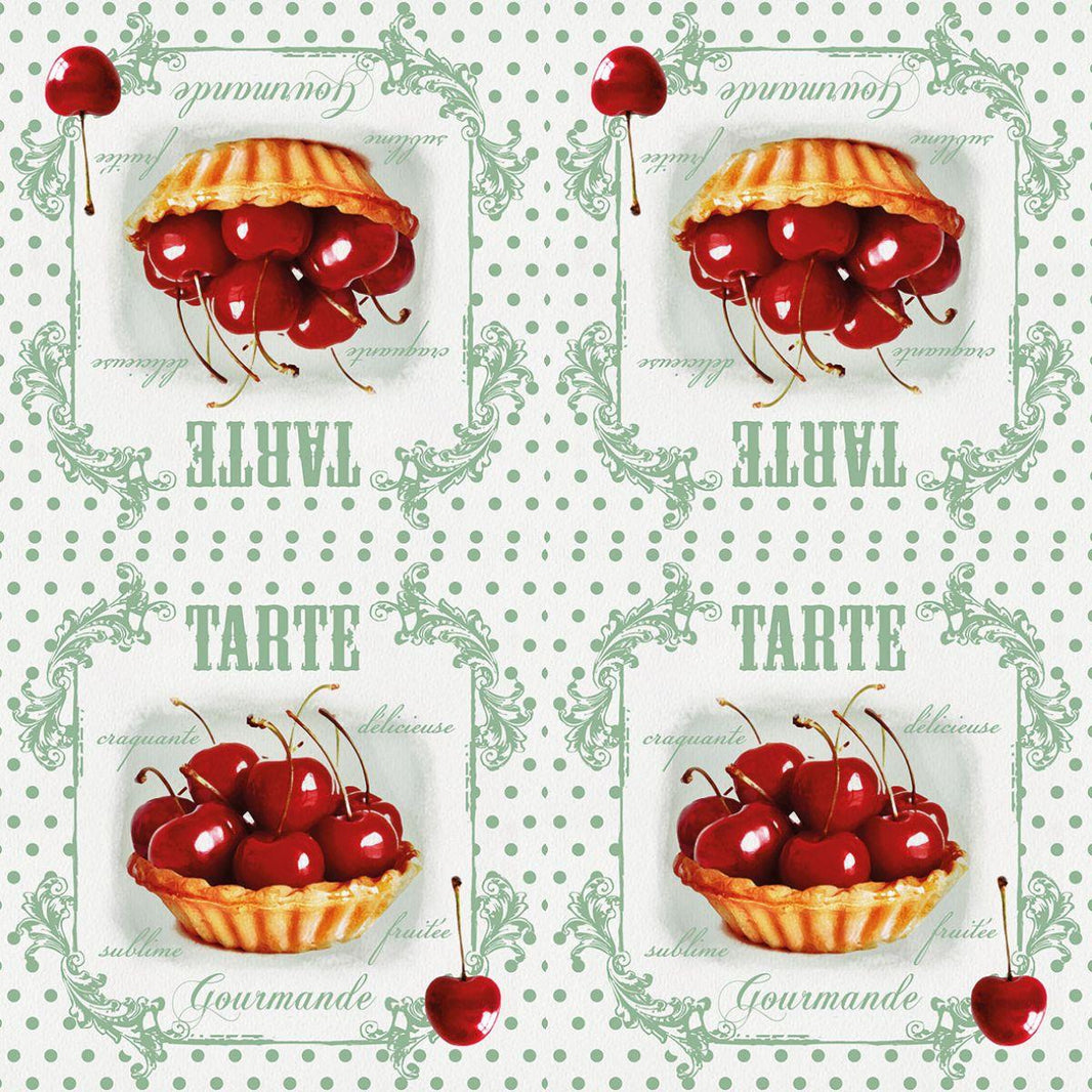 Guardanapo Decoupage Red Cherries 13314180 Ambiente com 2 peças - Palácio da Arte
