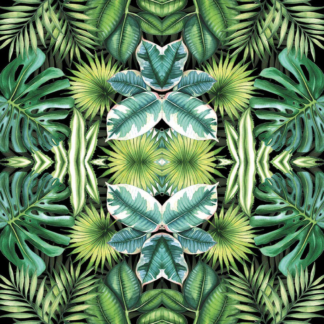 Guardanapo Decoupage Tropical Leaves Black 13310941 Ambiente com 2 peças - Palácio da Arte