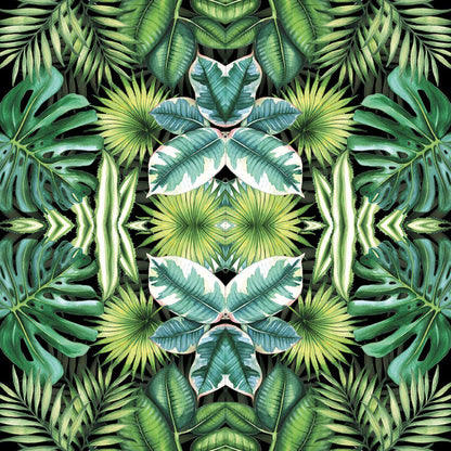 Guardanapo Decoupage Tropical Leaves Black 13310941 Ambiente com 2 peças - Palácio da Arte