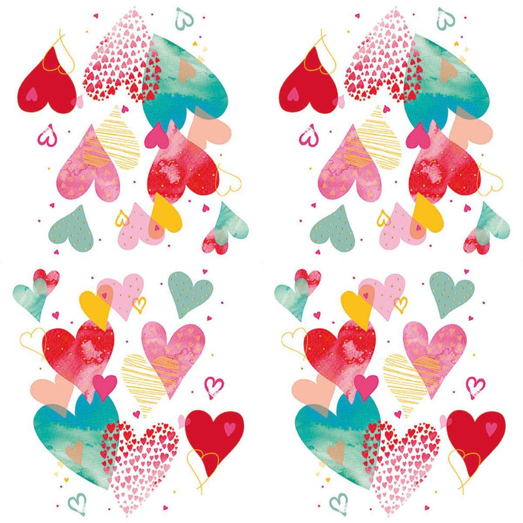 Guardanapo Decoupage Whit Love White 13314880 Ambiente com 2 peças - Palácio da Arte