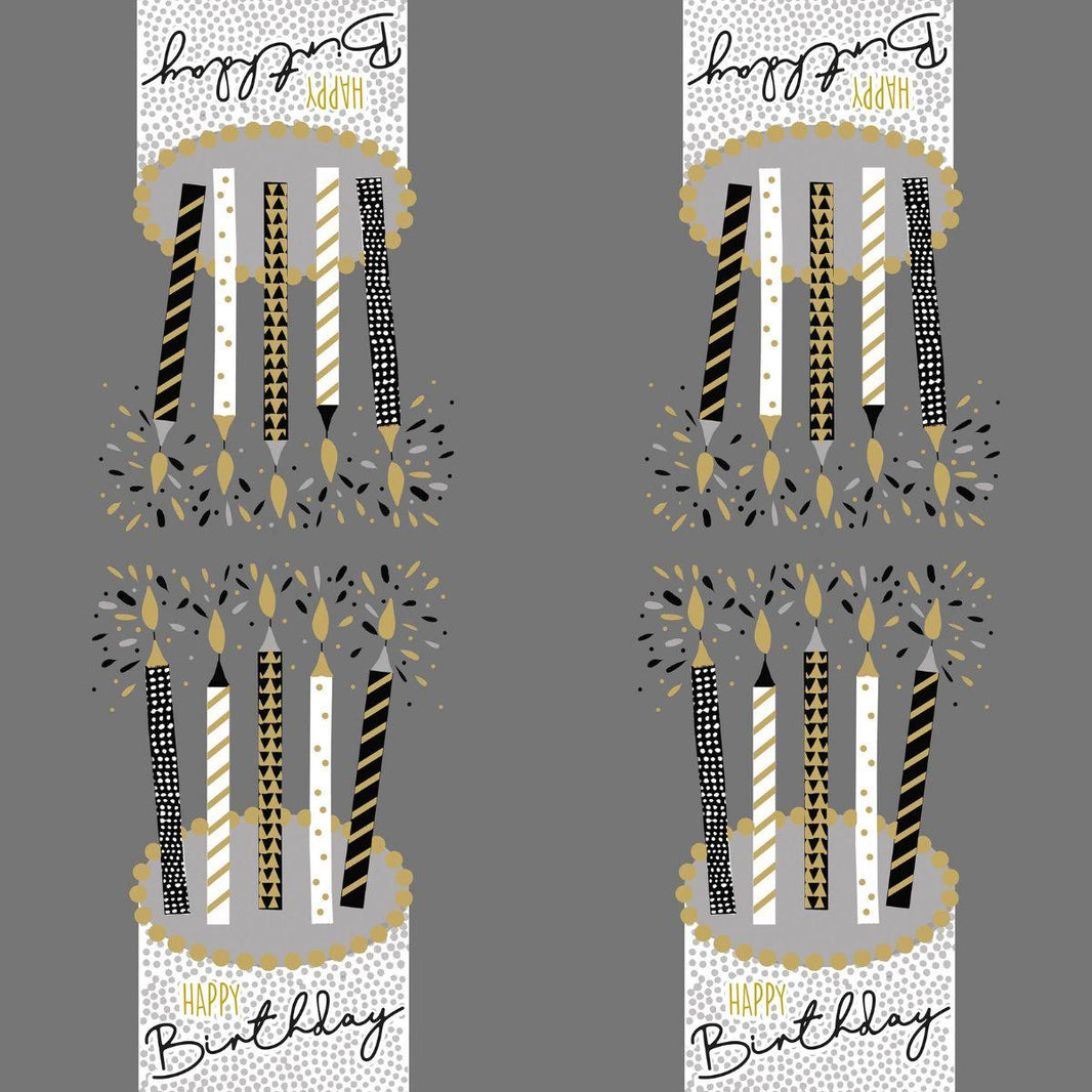 Guardanapo Feliz Aniversário com Bolo e Velas 1333665 PPD com 2 peças - Palácio da Arte