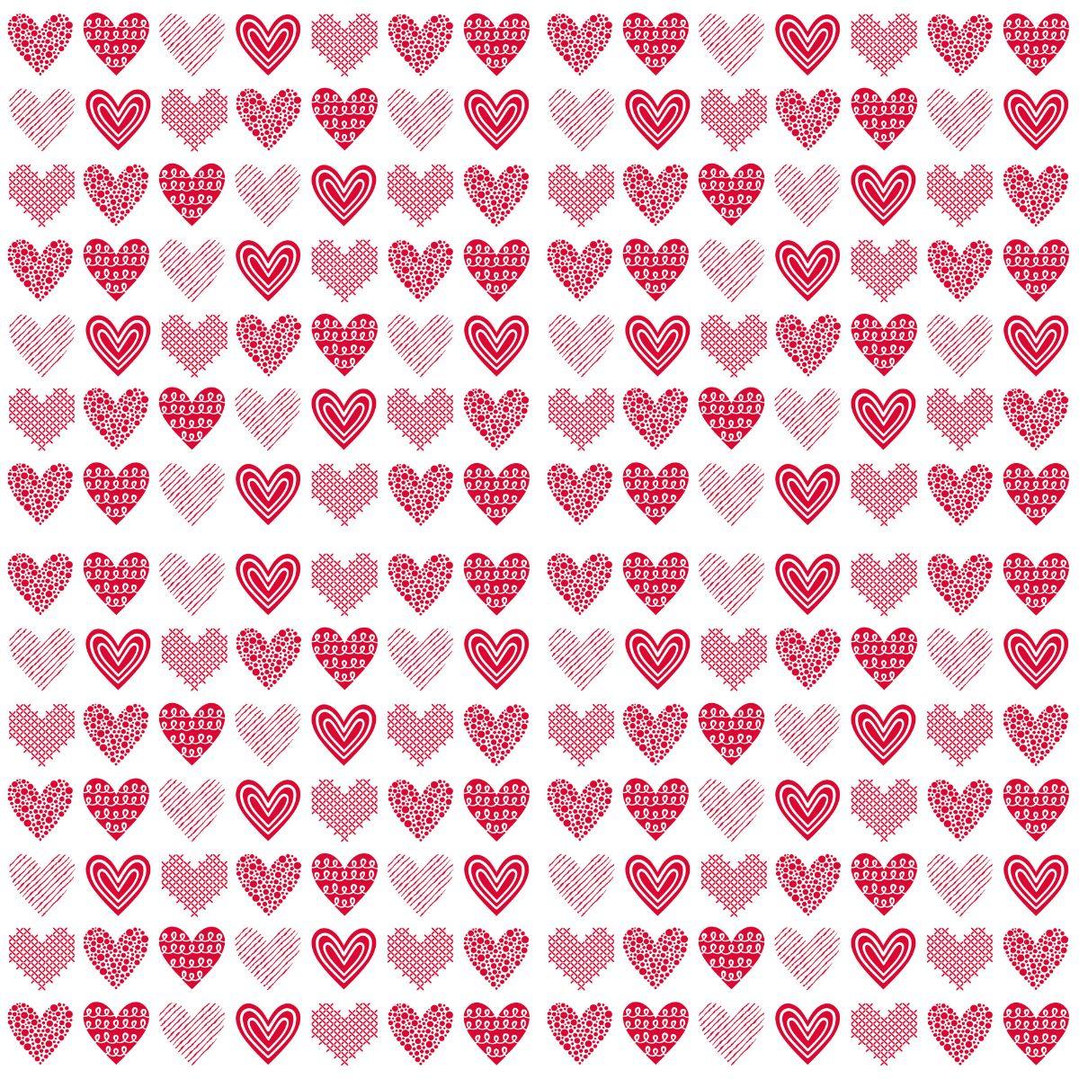 Guardanapo Heart Mood 1334381 PPD com 2 peças - Palácio da Arte