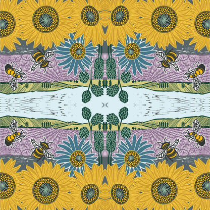 Guardanapo Lavender e Sunflowers 1334283 PPD com 2 peças - Palácio da Arte