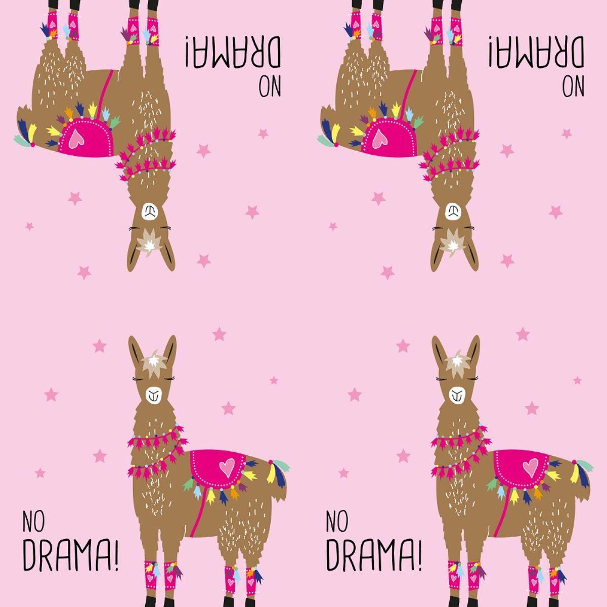 Guardanapo Lhama No Drama Pink 1332888 PPD com 2 peças - Palácio da Arte