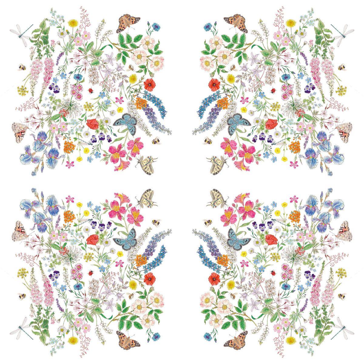 Guardanapo Nature Romance Napkin 1334026 PPD com 2 peças - Palácio da Arte