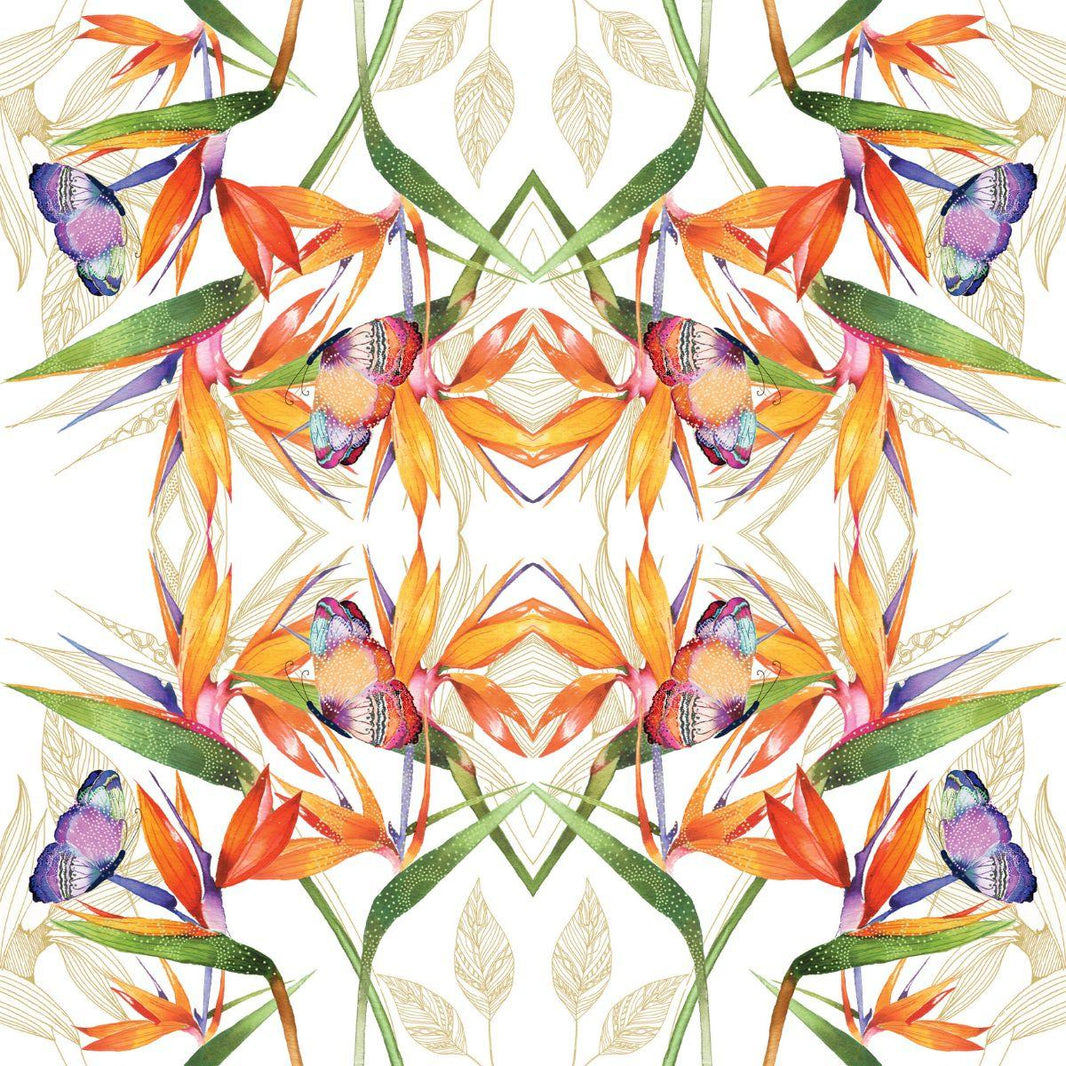 Guardanapo Parrot Flower 1332713 PPD com 2 peças - Palácio da Arte