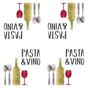 Guardanapo Pasta e Vino Massa e Vinho 1333306 PPD com 2 peças - Palácio da Arte