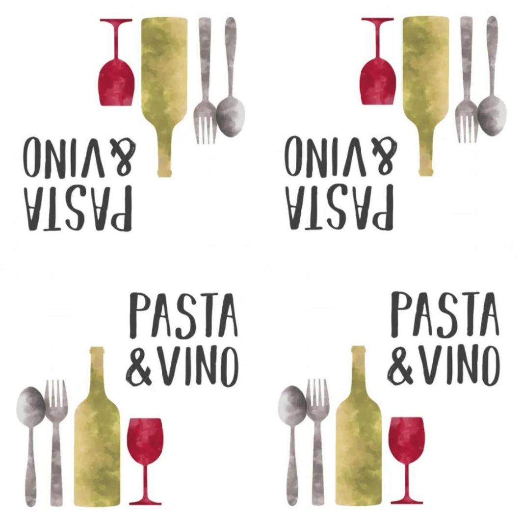Guardanapo Pasta e Vino Massa e Vinho 1333306 PPD com 2 peças - Palácio da Arte