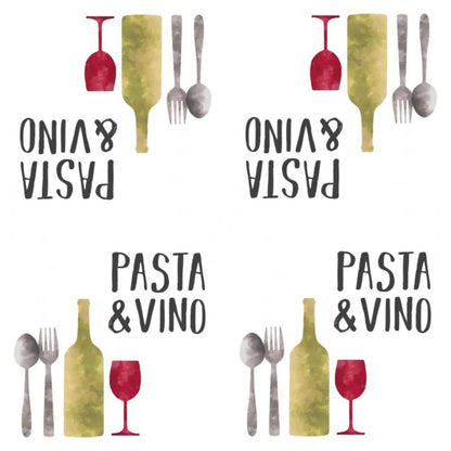 Guardanapo Pasta e Vino Massa e Vinho 1333306 PPD com 2 peças - Palácio da Arte