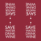 Guardanapo Save Water Drink Wine 7803 PPD com 2 peças - Palácio da Arte