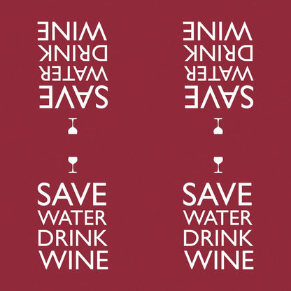 Guardanapo Save Water Drink Wine 7803 PPD com 2 peças - Palácio da Arte