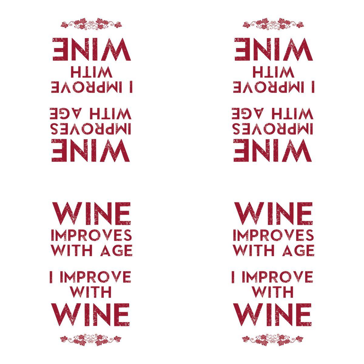 Guardanapo Wine Improves 1334048 PPD com 2 peças - Palácio da Arte