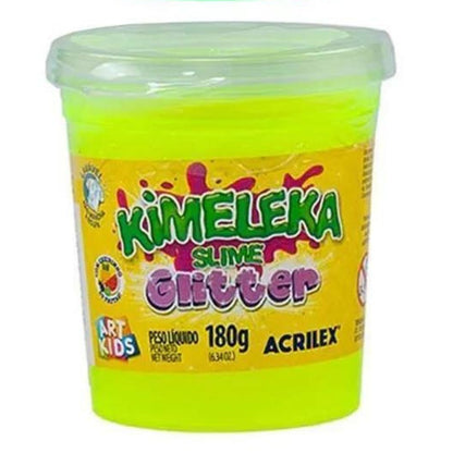 Kimeleka Slime Acrilex 180g Art Kids Glitter - Palácio da Arte