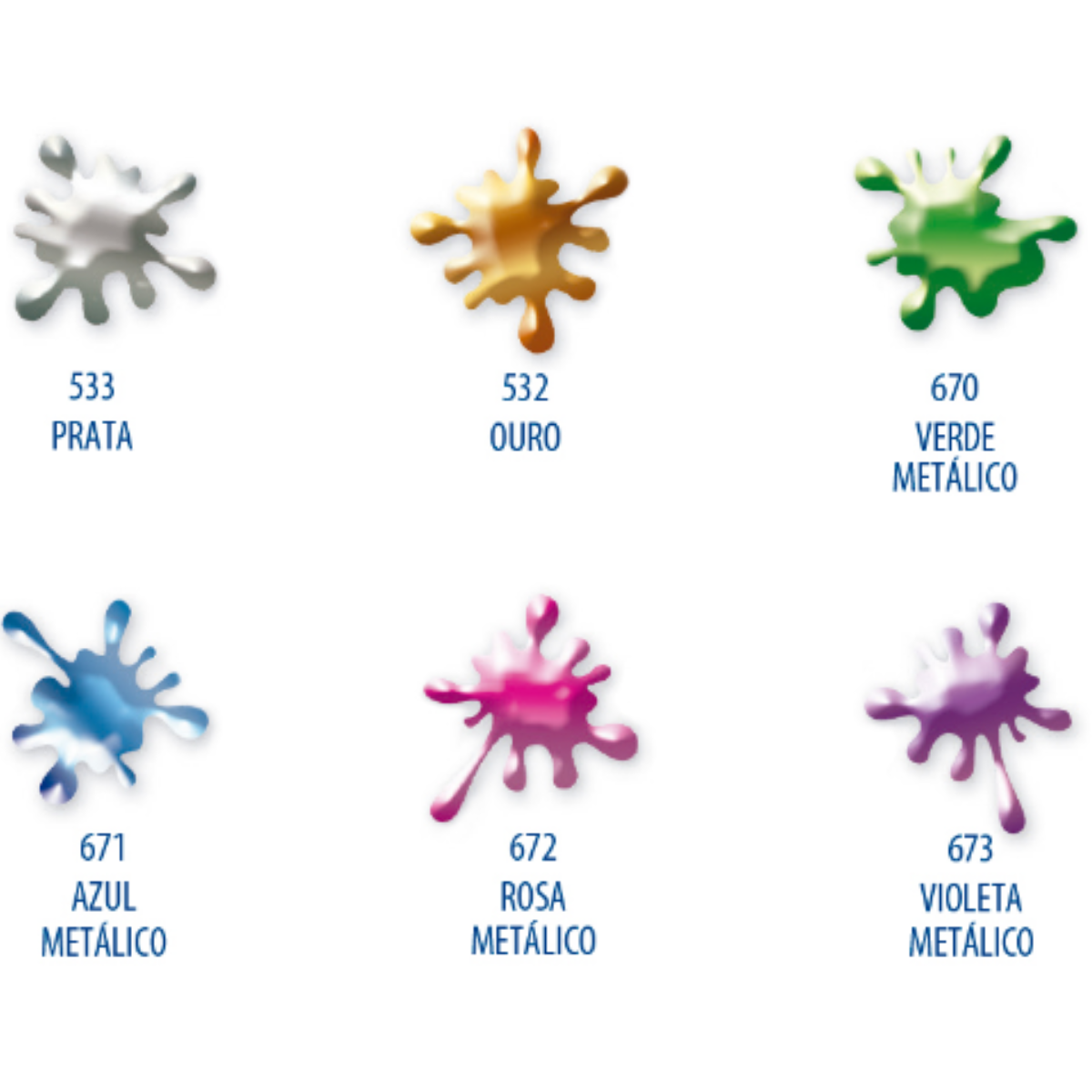 Kimeleka Slime Acrilex Art Kids Metal Colors 180g - Palácio da Arte