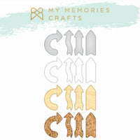 Kit Apliques Adesivados My Memories Crafts MMCMT2-012 Setinhas - Palácio da Arte