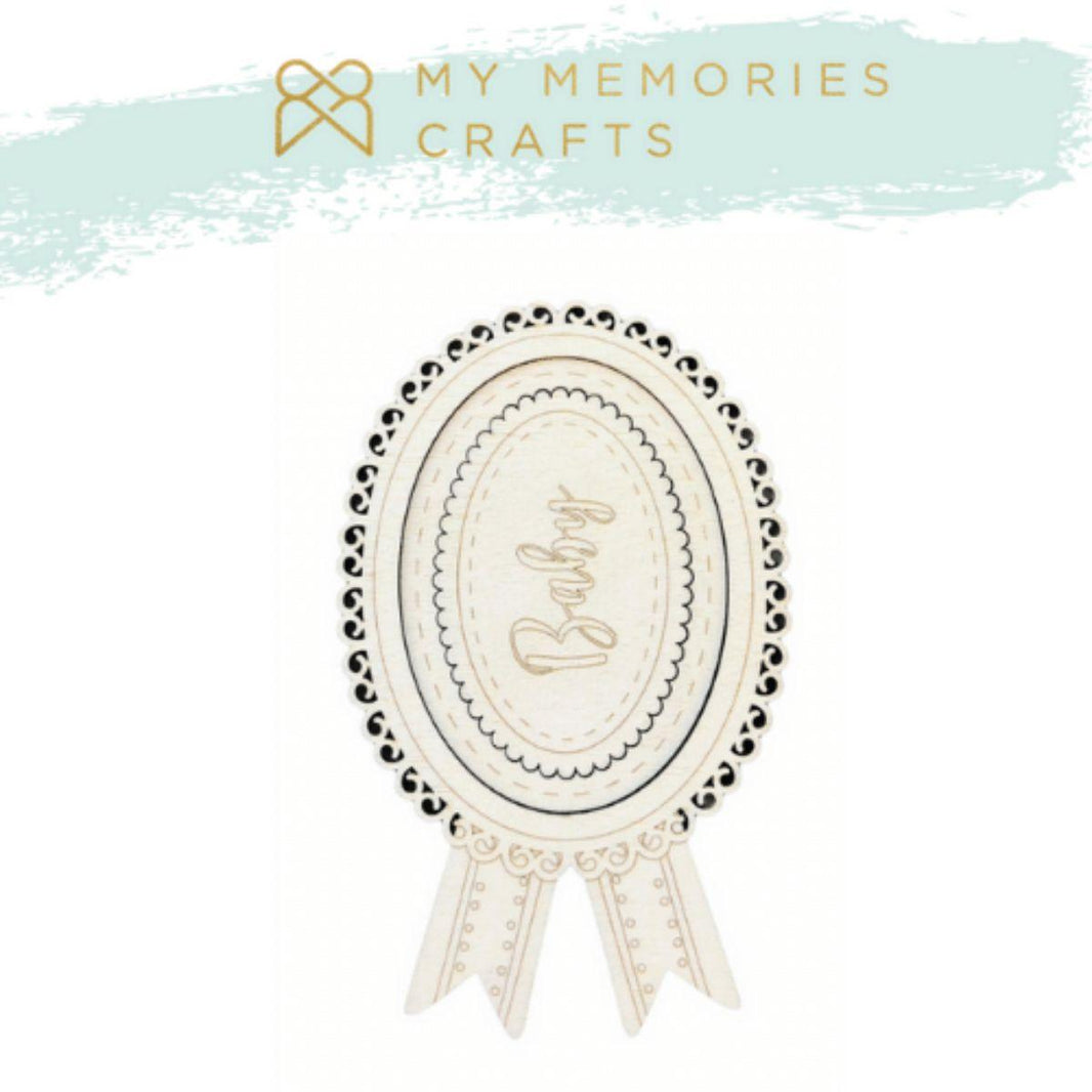 Kit Apliques de Madeira Adesivados My Memories Crafts MMCMW2-010 Molduras Baby - Palácio da Arte