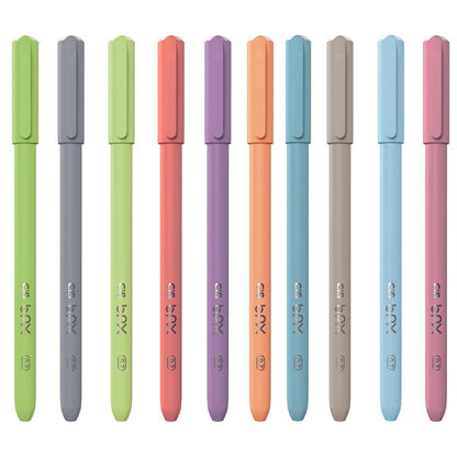 Kit Caneta CIS BPX Esferográfica Ponta Agulha 0.7mm com 10 Cores - Palácio da Arte