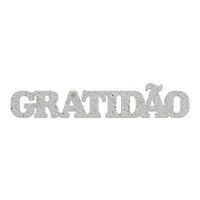 Kit com 2 unidades Chipboard Litoarte CHIP-046 Gratidão II 8x15cm - Palácio da Arte