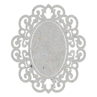 Kit com 2 unidades Chipboard Litoarte CHIP-049 Moldura Oval II 10x12cm - Palácio da Arte