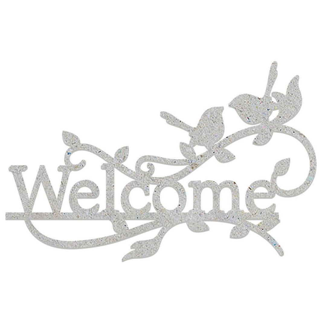 Kit com 2 unidades Chipboard Litoarte CHIP-050 Welcome Pássaros 12,5x8cm - Palácio da Arte