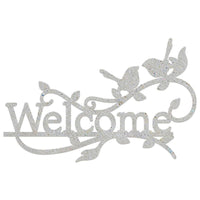 Kit com 2 unidades Chipboard Litoarte CHIP-050 Welcome Pássaros 12,5x8cm - Palácio da Arte