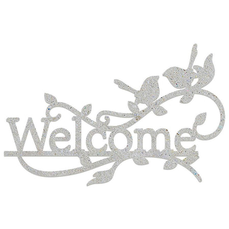 Kit com 2 unidades Chipboard Litoarte CHIP-050 Welcome Pássaros 12,5x8cm - Palácio da Arte
