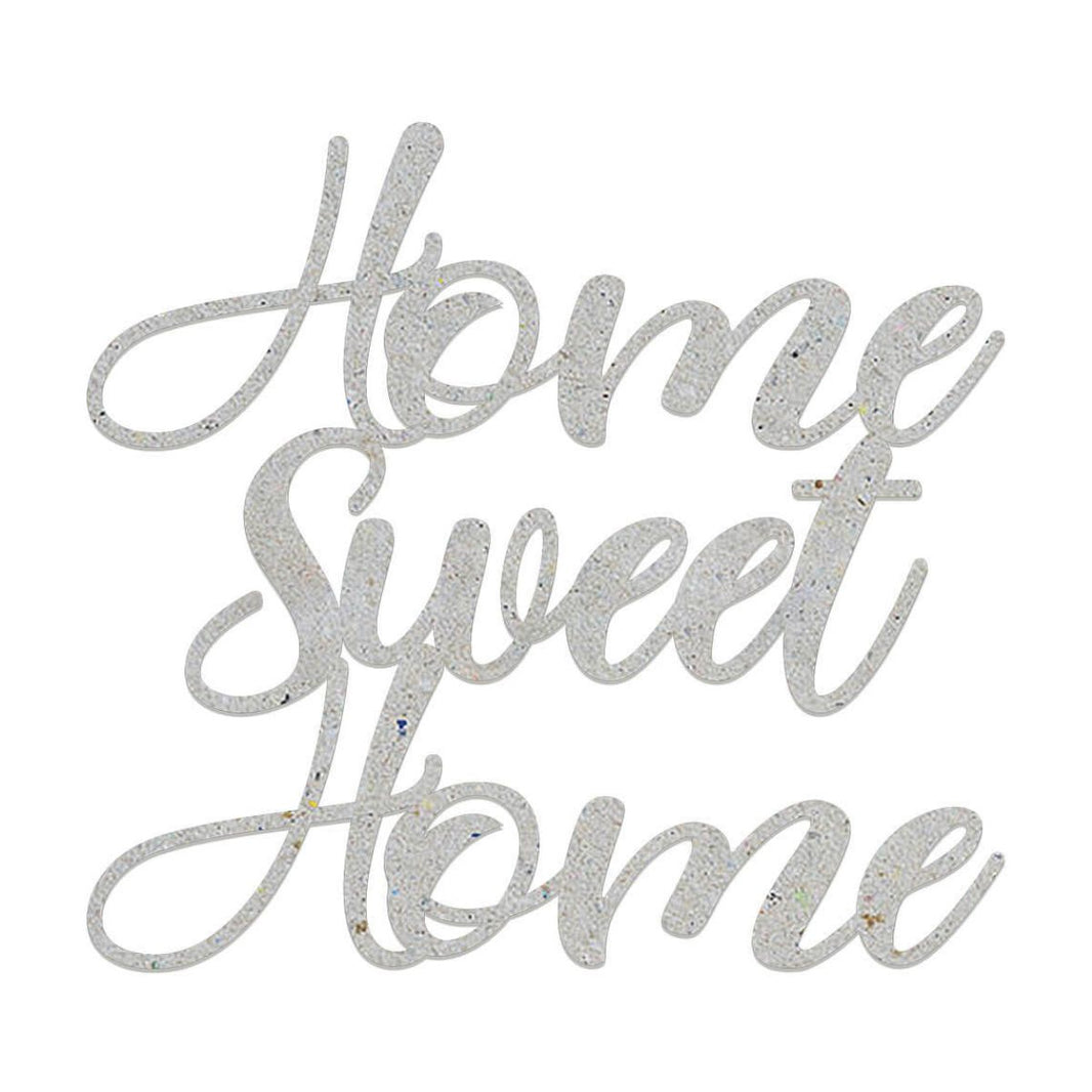 Kit com 2 unidades Chipboard Litoarte CHIP-051 Home Sweet Home 13x12cm - Palácio da Arte