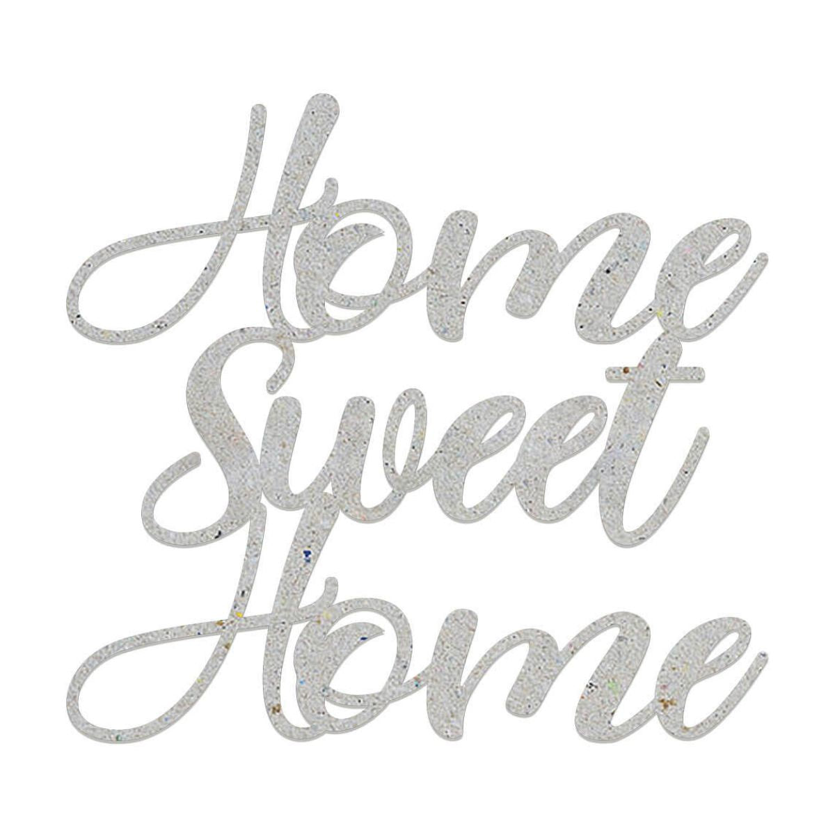 Kit com 2 unidades Chipboard Litoarte CHIP-051 Home Sweet Home 13x12cm - Palácio da Arte