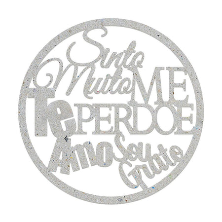 Kit com 2 unidades Chipboard Litoarte CHIP-052 Ho'oponopono 13x13cm - Palácio da Arte