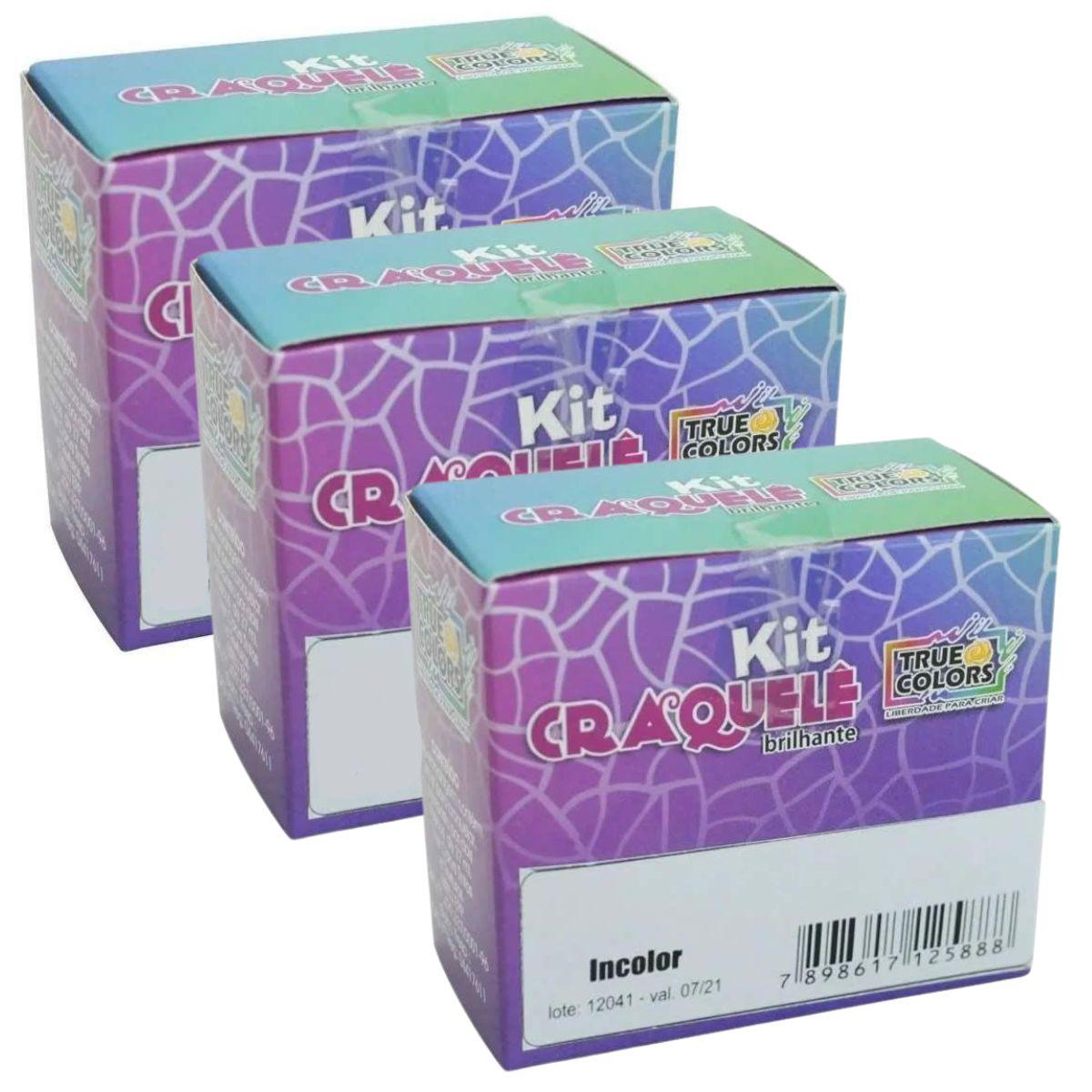 Kit Craquelê 2 potes 37ml True Colors - Palácio da Arte