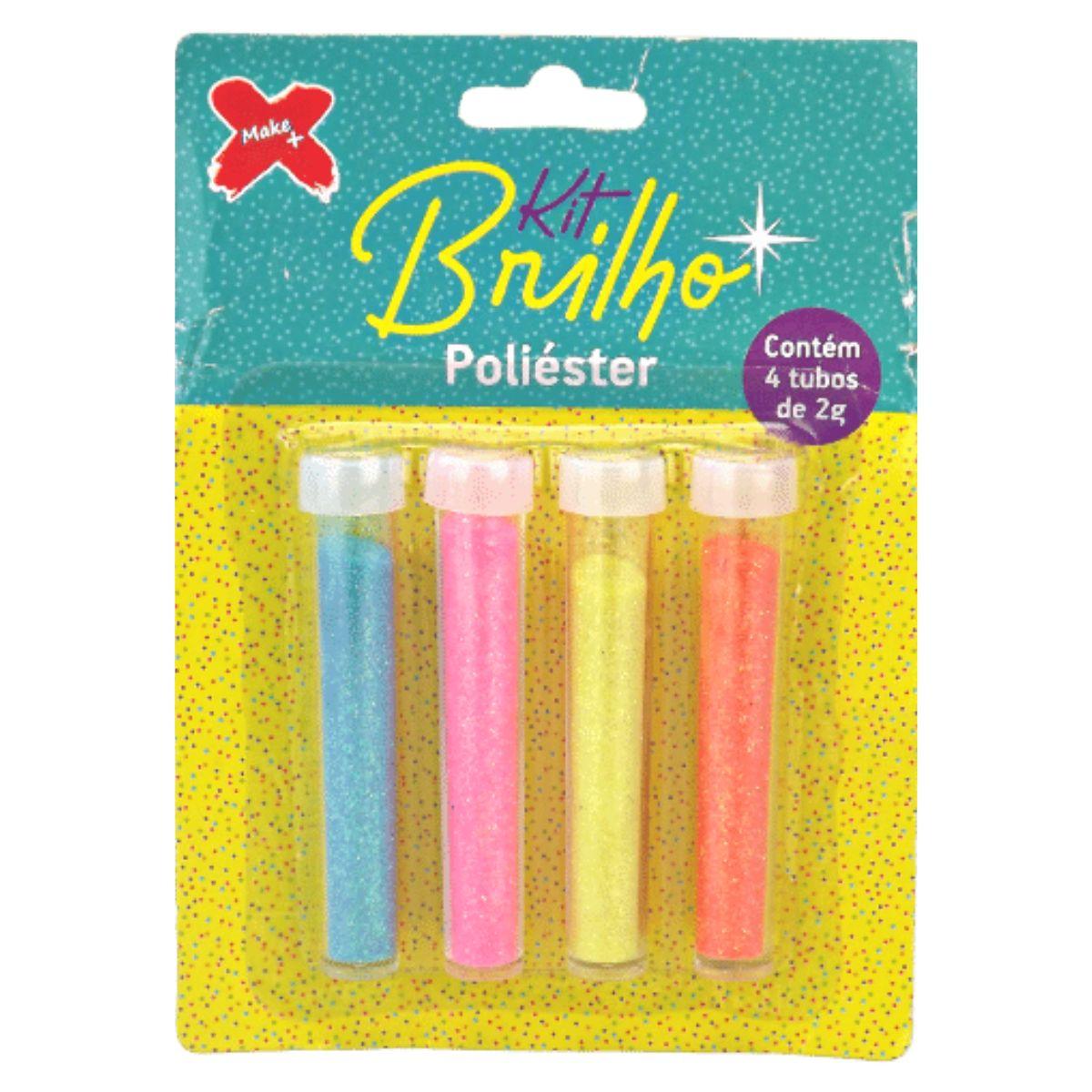 Kit Glitter Brilho em Poliéster Nº 2 Make Mais 2g com 4 Unidades - Palácio da Arte