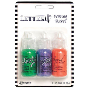 Kit Letter It Finishing Touches Ranger Sparkle 3 Peças - Palácio da Arte