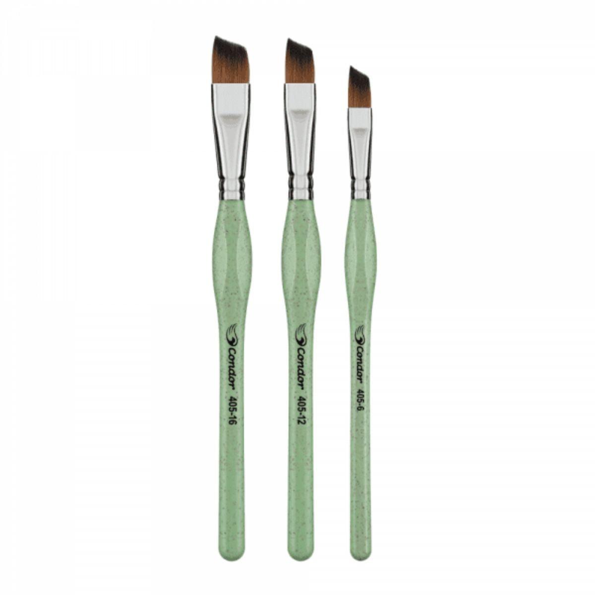 Kit Pincéis Artísticos Condor 405 com 3 Unidades - Palácio da Arte