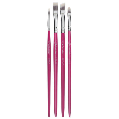 Kit Pincéis Artísticos Condor 596/4 4 peças - Palácio da Arte